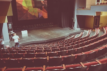 Image of the Belfry Theatre Stage in Fernwood Victoria BC: Cultural Performances