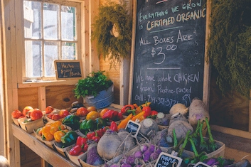 Fresh Produce at Fernwood Victoria BC Farmers Market